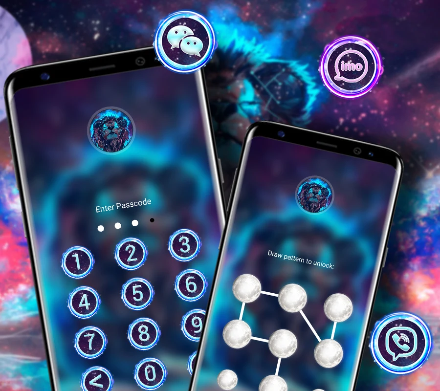 Abstract Lion Launcher Theme screenshot