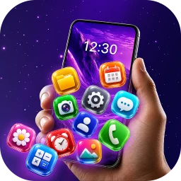 3D Rolling Icon: Live Launcher simgesi